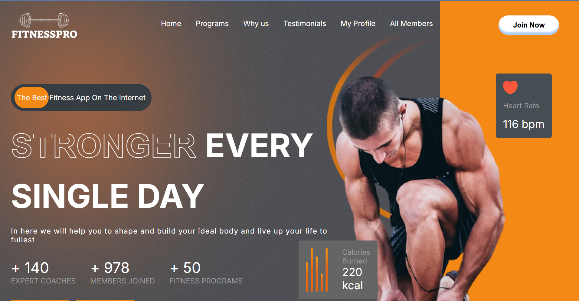 Gym Exercises Web App
